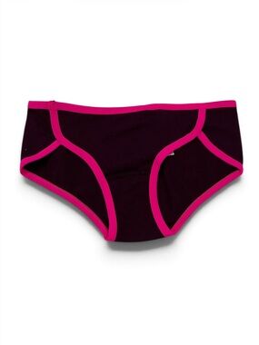 PINK Victoria’s Secret Burgundy Pink Trim Panty | XS | NWT